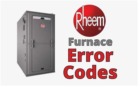 CRITERION II furnace pdf manual download. . Rheem furnace code f
